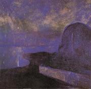By night Edvard Munch